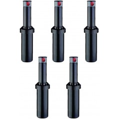 5 x Arroseur KRain Minipro 1/2'', arroseur turbine d'arrosage. Portée 4,9 à 14 m, angle réglable, Arrosage professionnel de jard