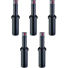 Lot de 5 Arroseur KRain Minipro 1/2'' | Arroseur turbine d'arrosage | Portée 4,9 à 14m, Angle réglable | Arrosage professionnel