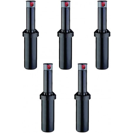 5 x Arroseur KRain Minipro 1/2'', arroseur turbine d'arrosage. Portée 4,9 à 14 m, angle réglable, Arrosage professionnel de jard