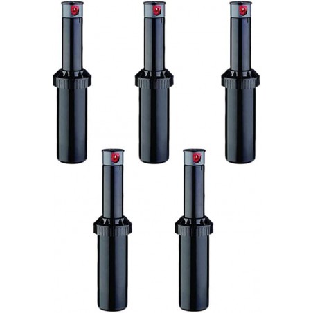 Lot de 5 Arroseur KRain Minipro 1/2'' | Arroseur turbine d'arrosage | Portée 4,9 à 14m, Angle réglable | Arrosage professionnel