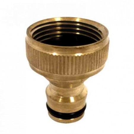 Adattatore per Rubinetto 1'' Femmina Ottone | Connessione per Rubinetto di Irrigazione | Connettore per Tubo | Filettatura Femmi