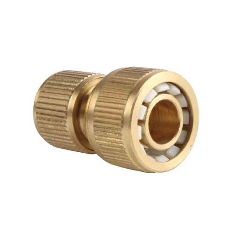 Bewässerungsanschluss 15 mm (1/2'') aus Messing, Schnellanschluss für Gartenschläuche Bewässerungsanschluss 15 mm (1/2'') aus Messing, Schnellanschluss für Gartenschläuche