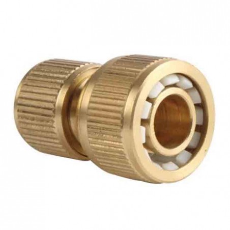 Bewässerungsanschluss 15 mm (1/2'') aus Messing, Schnellanschluss für Gartenschläuche