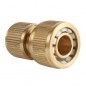 Conector rápido de latão para mangueiras de 15 mm 1/2" - Conector para sistema de irrigação Conector rápido de latão para mangueiras de 15 mm 1/2" - Conector para sistema de irrigação