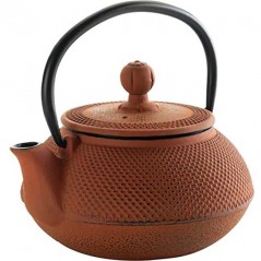 Théière en fonte Lacor - Orange - Capacité 0,6 Litres.