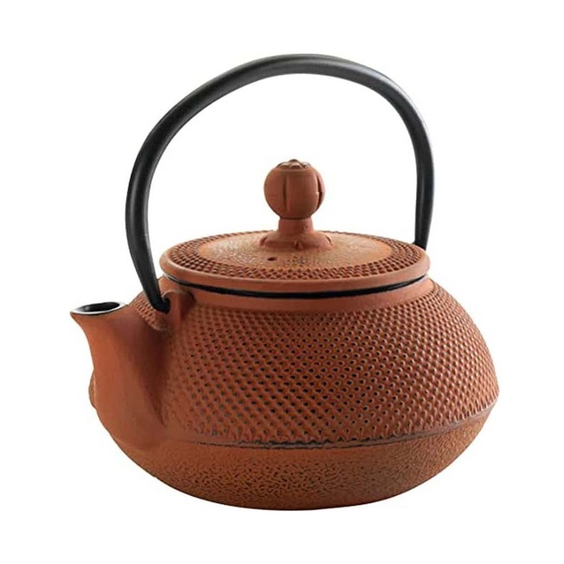 Bule de ferro fundido Lacor - Laranja - Capacidade 0,6 Litros.