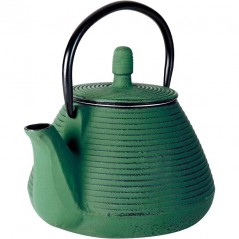 Théière en fonte Lacor - Verte - Capacité 0,8 Litres.