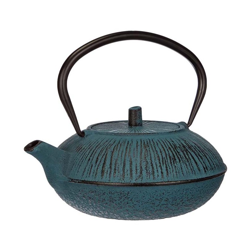 Lacor cast iron teapot - Blue - Capacity 1.1 Liters Lacor cast iron teapot - Blue - Capacity 1.1 Liters