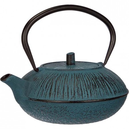 Lacor cast iron teapot - Blue - Capacity 1.1 Liters.