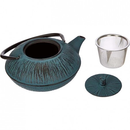 Bule de ferro fundido Lacor - Azul - Capacidade 1,1 Litros.