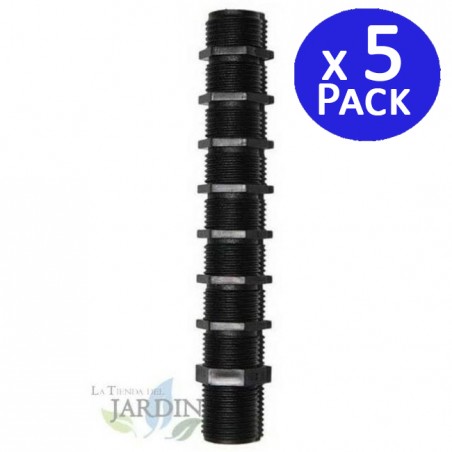 Set di 5 Bobina irrigazione regolabile 1/2'' x 1/2'' 15 cm per il posizionamento di irrigatori e diffusori