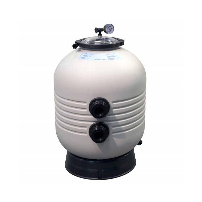 mundgeblasener Filter M-3000 Ø 430 mm mit Seitenventil 7000 l/h Maximaler Arbeitsdruck 2,5 bar mundgeblasener Filter M-3000 Ø 430 mm mit Seitenventil 7000 l/h Maximaler Arbeitsdruck 2,5 bar