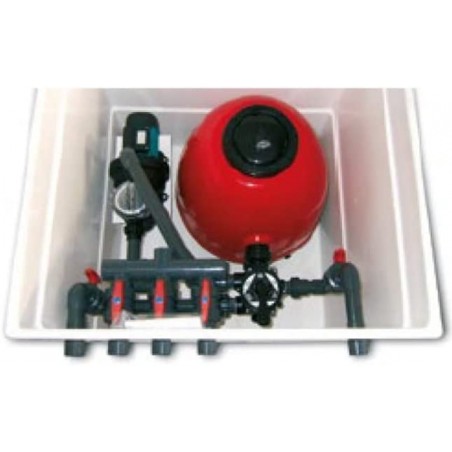 Underground cabin version with STAR PLUS - 500 filter, side valve and IRI 1000 M pump