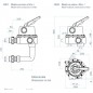 Válvula selectora 2 1/2" de tornillo con enlace a filtro y a las demás tuberías provenientes de la piscina. Variante 3.