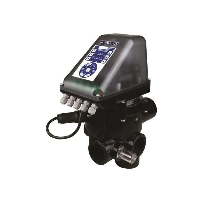Automatisches Umschaltventil für Poolfilter- und Reinigungssysteme 1 1/2" | Mehrwegeventil für Filtration und Rückspülung