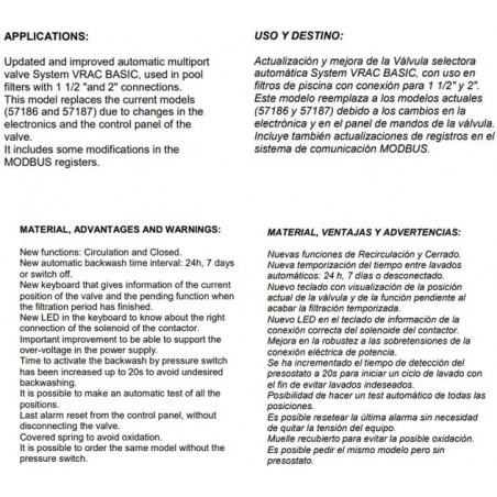 Automatisches Umschaltventil für Poolfilter- und Reinigungssysteme 1 1/2" | Mehrwegeventil für Filtration und Rückspülung