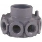 Cabeçote coletor de PVC com 12 braços, diâmetro de 63 a 75 mm | Conexão de 3/4" | Coletor para filtro de piscina e sistema de fi