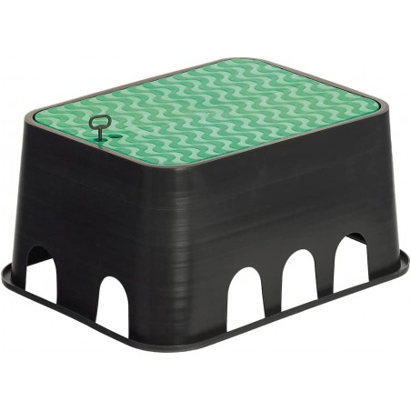 Bewässerungsventilkasten 640x530x300 mm | Rechteckiger Bewässerungsventilkasten für Magnetventile oder unterirdische Bewässerung
