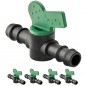 Lot de 10 Vanne cannelé 16mm pour tuyau goutte à goutte. Soupape d'arrêt pour l'irrigation goutte à goutte Lot de 10 Vanne cannelé 16mm pour tuyau goutte à goutte. Soupape d'arrêt pour l'irrigation goutte à goutte