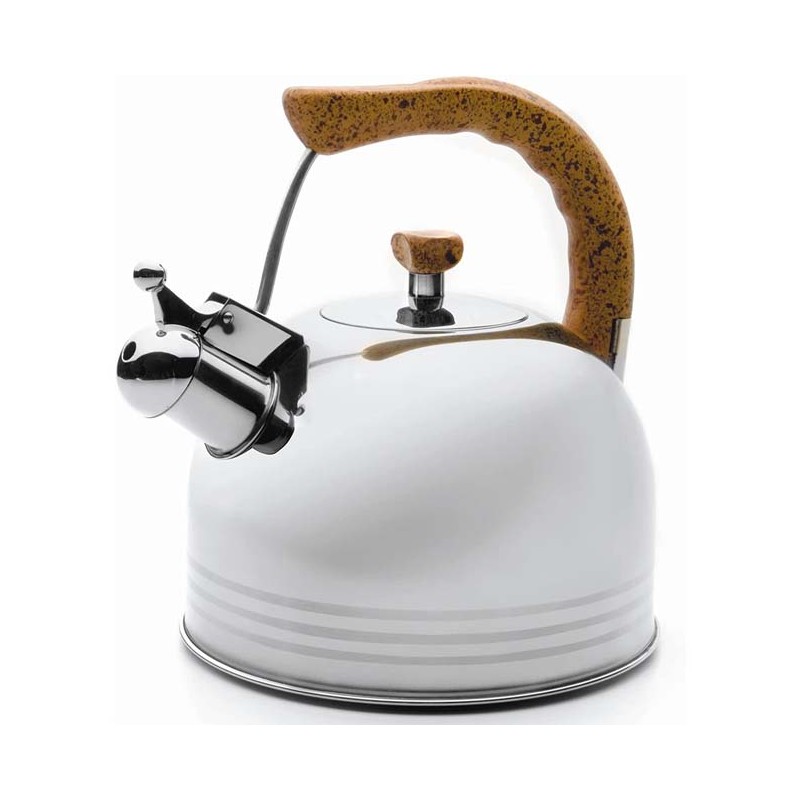 Lacor Whistling Kettle, Stainless Steel, Silver - 3 Liters Lacor Whistling Kettle, Stainless Steel, Silver - 3 Liters