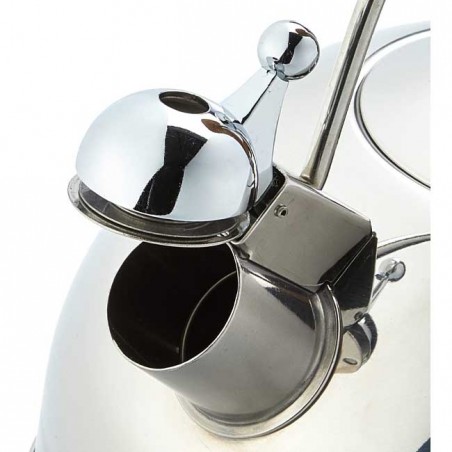 Lacor Whistling Kettle, Stainless Steel, Silver - 4 Liters