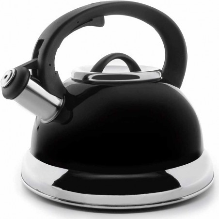 Bollitore a fischio Lacor, nero - 2,5 litri