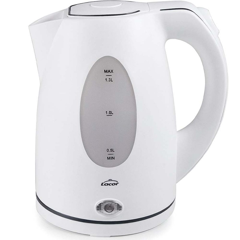 Lacor White Kettle - 1.3 Liters [2000W - Clase de eficiencia energética A+]