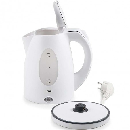 Bollitore Lacor bianco - 1,3 litri [2000W - Classe di efficienza energetica A+]