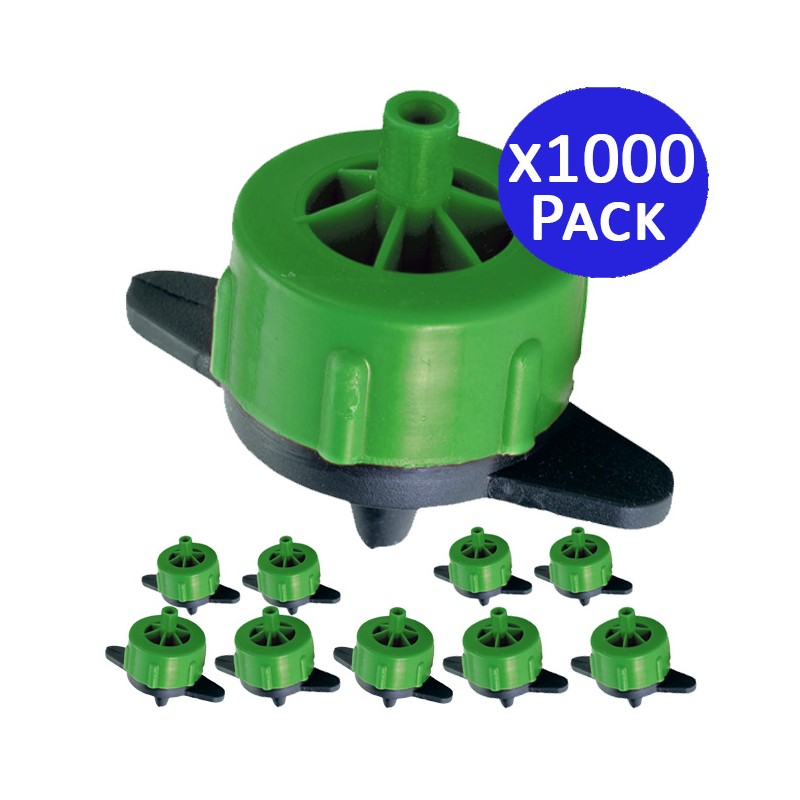 1000 x Goutteur autorégulant 2 l/h, Goutteurs d'irrigation en ligne système micro, Goutteur pour arrosage agriole et jardinage