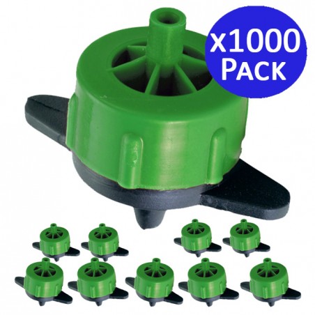 Lot de 1000 Goutteur autorégulant 2 l/h, Goutteurs d'irrigation en ligne système micro, Goutteur pour arrosage agriole et jardin