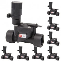 Pack of 8 Toro VSPACE irrigation solenoid valves, 3/4" female thread, 24V, small size
