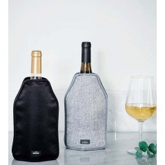 Capa térmica para garrafa de vinho cinza - tamanho universal com laterais elásticas