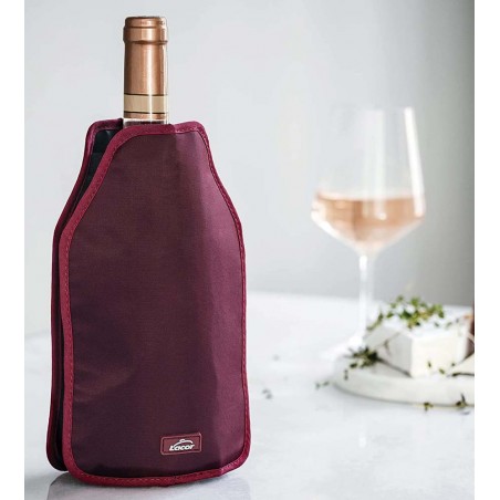 Capa térmica para garrafa de vinho - Tamanho universal [Color burdeos] .
