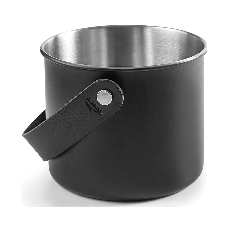 Seau à glace en acier inoxydable Moon Black - 1,5 litres Seau à glace en acier inoxydable Moon Black - 1,5 litres