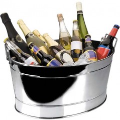 Balde de gelo de aço inoxidável Barreño Bottle Cooler, 20 litros.