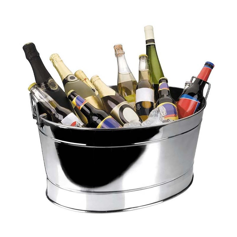 Balde de gelo de aço inoxidável Barreño Bottle Cooler, 25 litros.