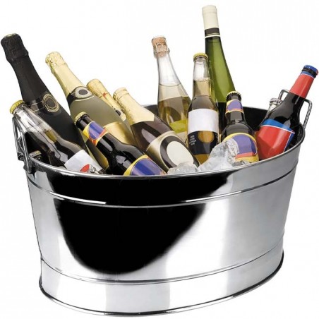 Secchiello portaghiaccio Barreño in acciaio inossidabile, 28 litri.