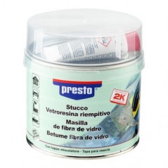 Two-component fiberglass putty 1 kg, repairs metal, wood, concrete and plastic surfaces
