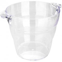 Balde térmico de acrílico para garrafas de 10 litros.