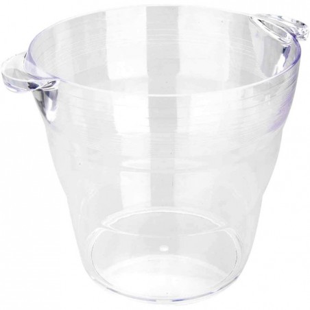 Balde térmico de acrílico para garrafas de 10 litros.
