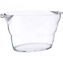 Flaschenkühler-Eimer aus Acryl, 13 Liter.