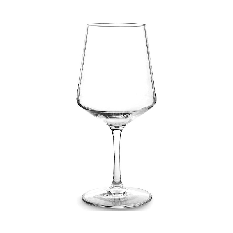 Pack de 6 verres en cristal pour vin rouge.