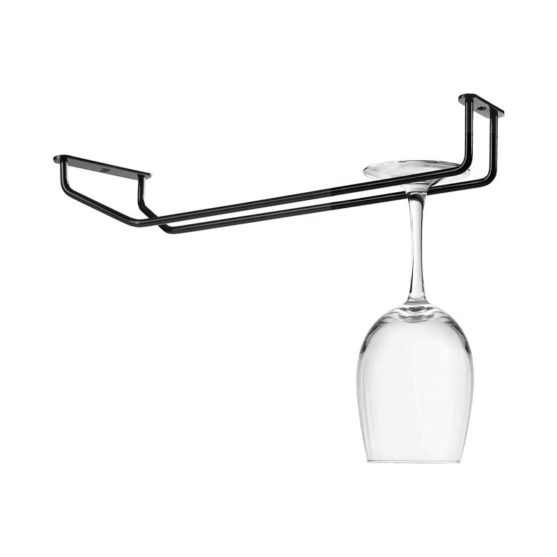 Support de suspension noir métallisé, acier inoxydable, 34 x 10 cm Support de suspension noir métallisé, acier inoxydable, 34 x 10 cm