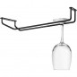 Support de suspension noir métallisé, acier inoxydable, 34 x 10 cm Support de suspension noir métallisé, acier inoxydable, 34 x 10 cm