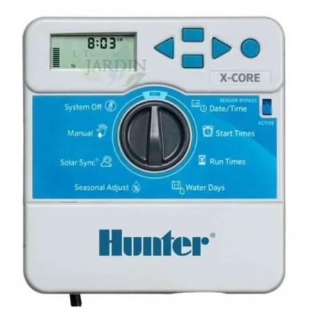 Kit d'arrosage automatique Hunter-Rain Bird 8 zones 24 V pour tubes de 32 mm