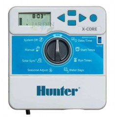 Kit de irrigação automática Hunter 24V com 8 zonas para tubos de 25 mm | Inclui programador, válvulas solenoides e acessórios