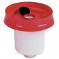 Abreuvoir poulet premier age, 12 litres rouge, 31x42 cm