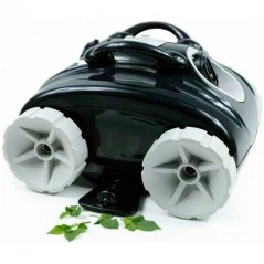 Electric pool cleaner for flat-bottom or shallow-sloped pools.