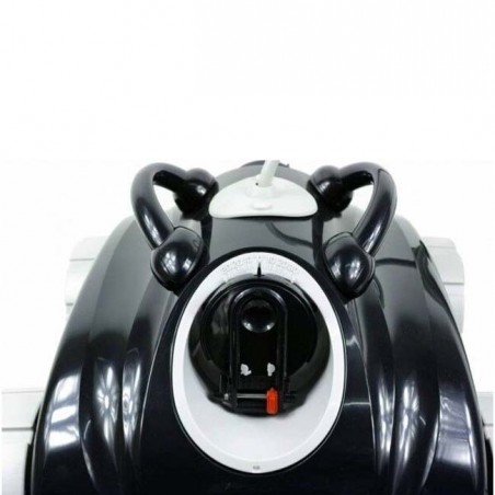 Electric pool cleaner for flat-bottom or shallow-sloped pools.