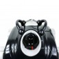 Electric pool cleaner for pools with flat bottoms or reduced slopes.